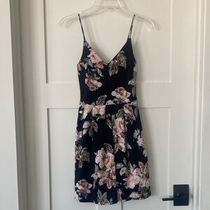 Soprano Navy Floral Mini Dress